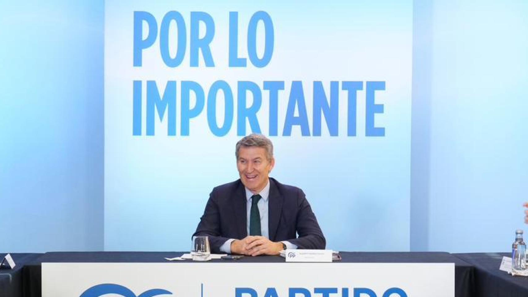 Alberto Núñez Feijóo preside el Comité de Dirección del PP en Barcelona.
