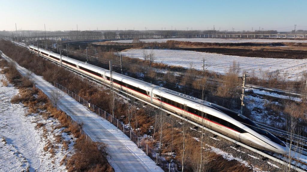El tren CR450 durante una de sus pruebas