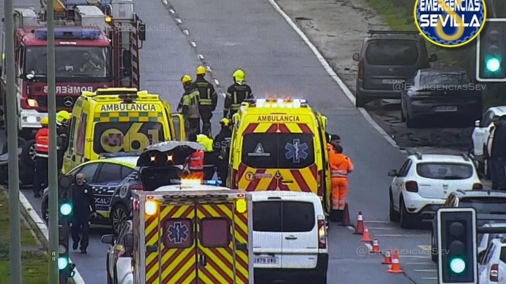 Imagen de recurso de un accidente producido en Sevilla el 3 de enero.