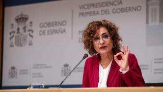La vicepresidenta primera del Gobierno y ministra de Hacienda, María Jesús Montero.