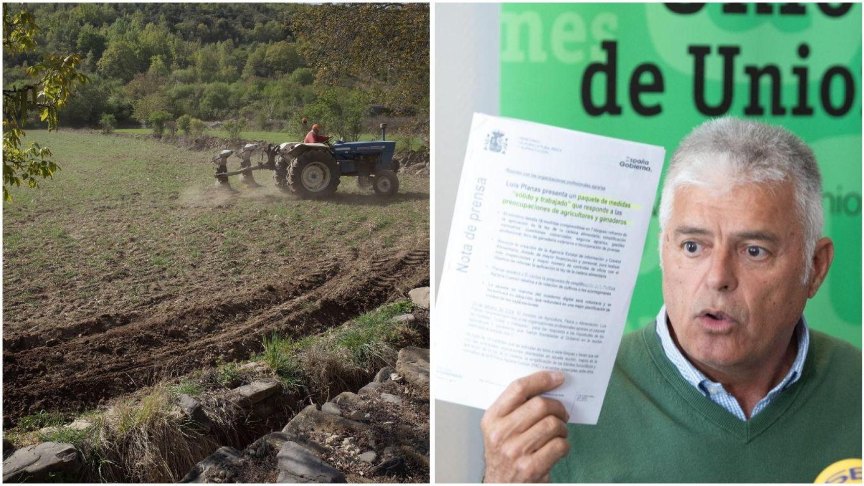 Luis Cortés, agricultor y Coordinador de la Unión de Agricultores y Ganaderos.