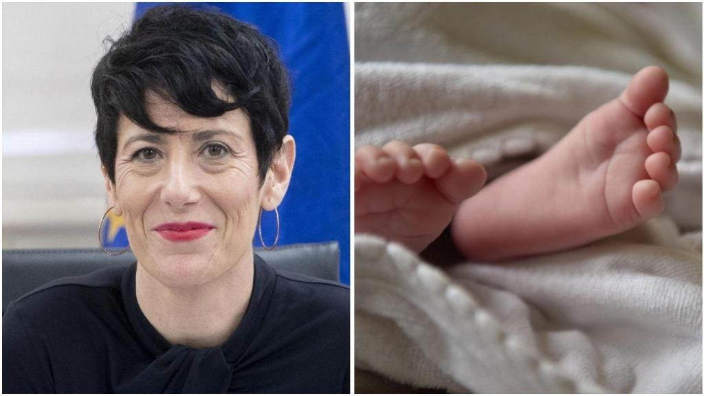 Montaje de Elma Saiz, portavoz del Gobierno y ministra de Inclusión, Seguridad Social y Migraciones.