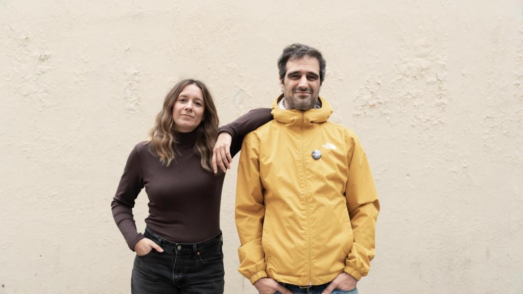 Nina y Paco López durante la sesión de fotos.