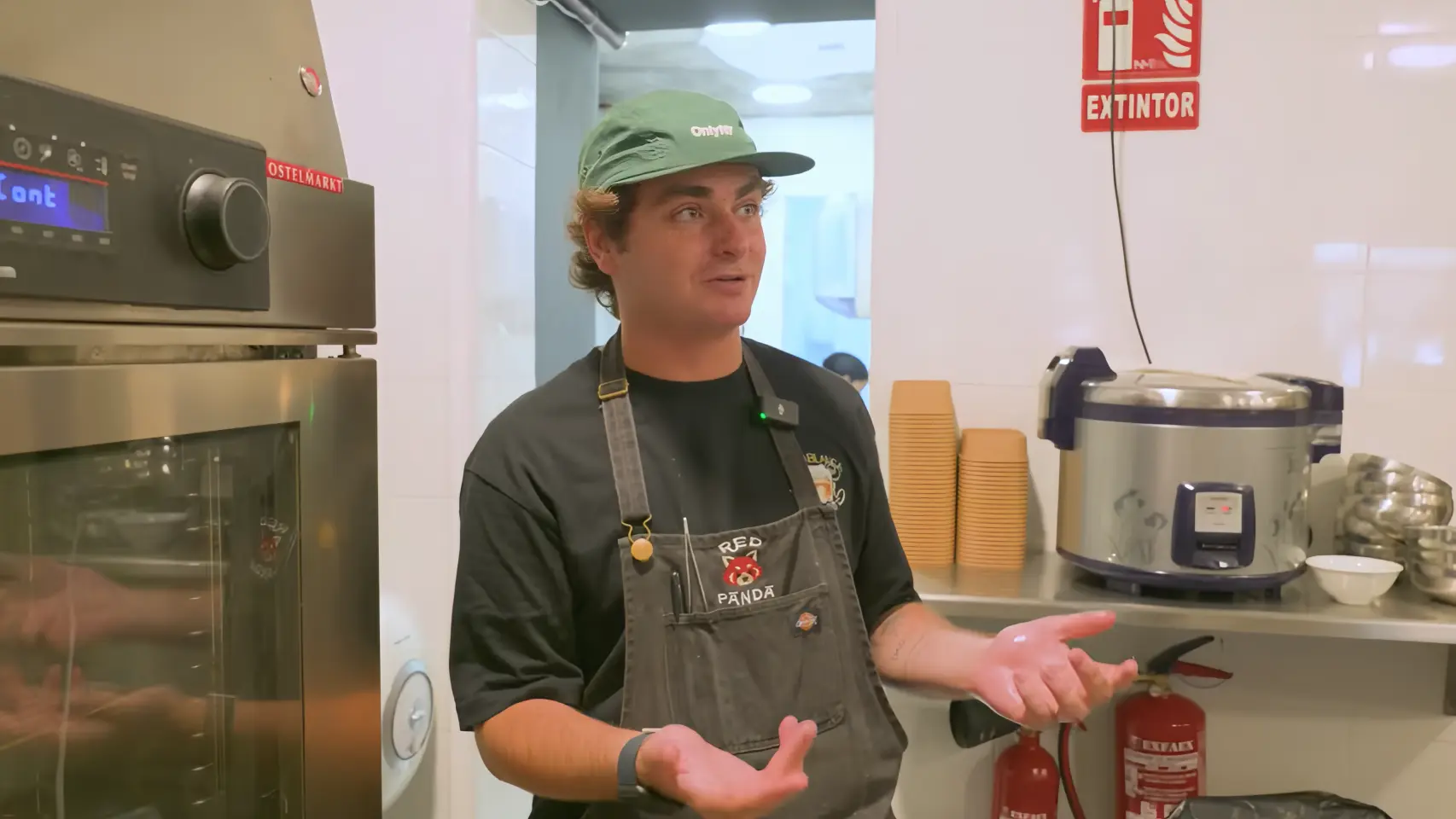 El emprendedor ha cumplido su sueño de ser chef.