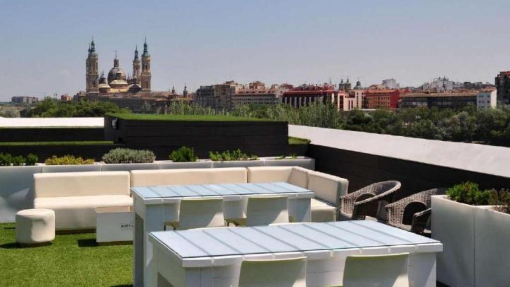 Las vistas de una de las terrazas del Restaurante Aura.