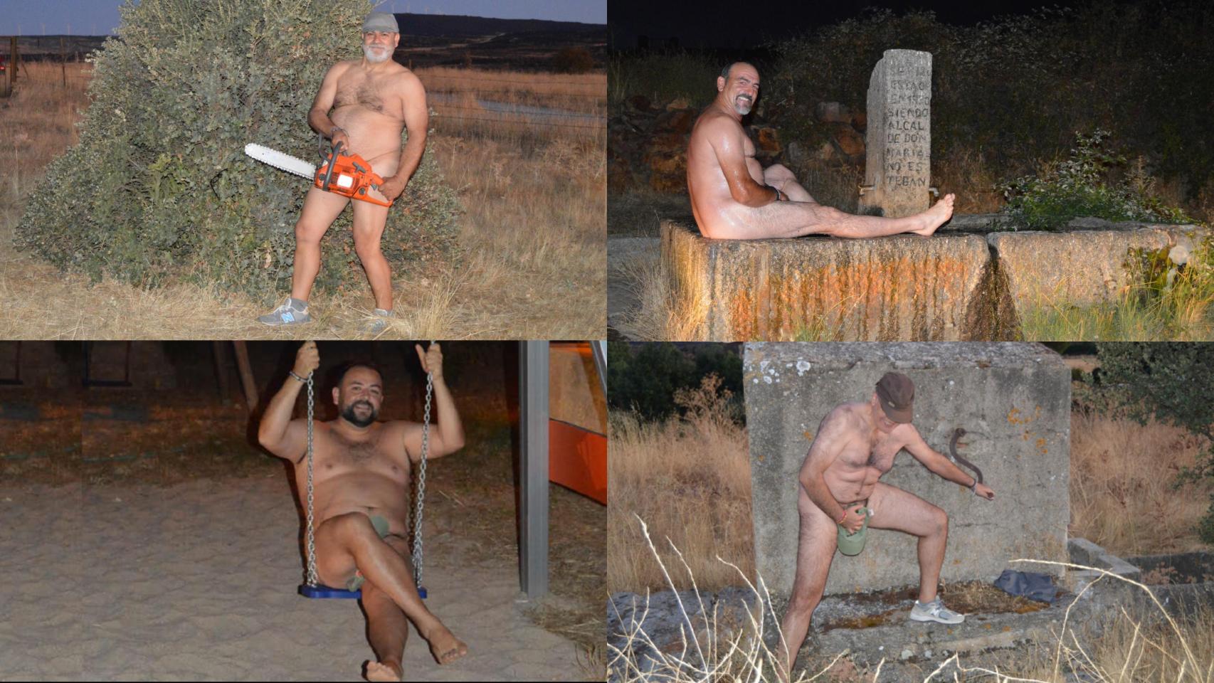 Once amigos de Urraca Miguel han decidido desnudarse para recaudar fondos para actividades culturales y festivas, al tiempo que lanzan una reivindicación.