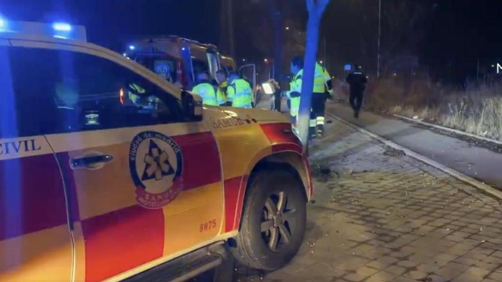 Los equipos de Samur en Vallecas.