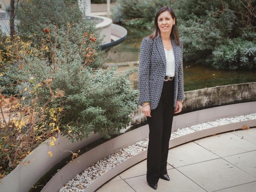 María Ángeles Fernández durante la entrevista.