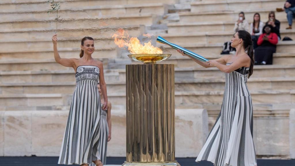 La llama olímpica de los Juegos de Invierno de Milán-Cortina 2026