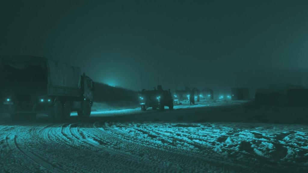 Vehículos de la Infantería de Marina española durante el ejercicio Eagle Arrow, en Rumanía