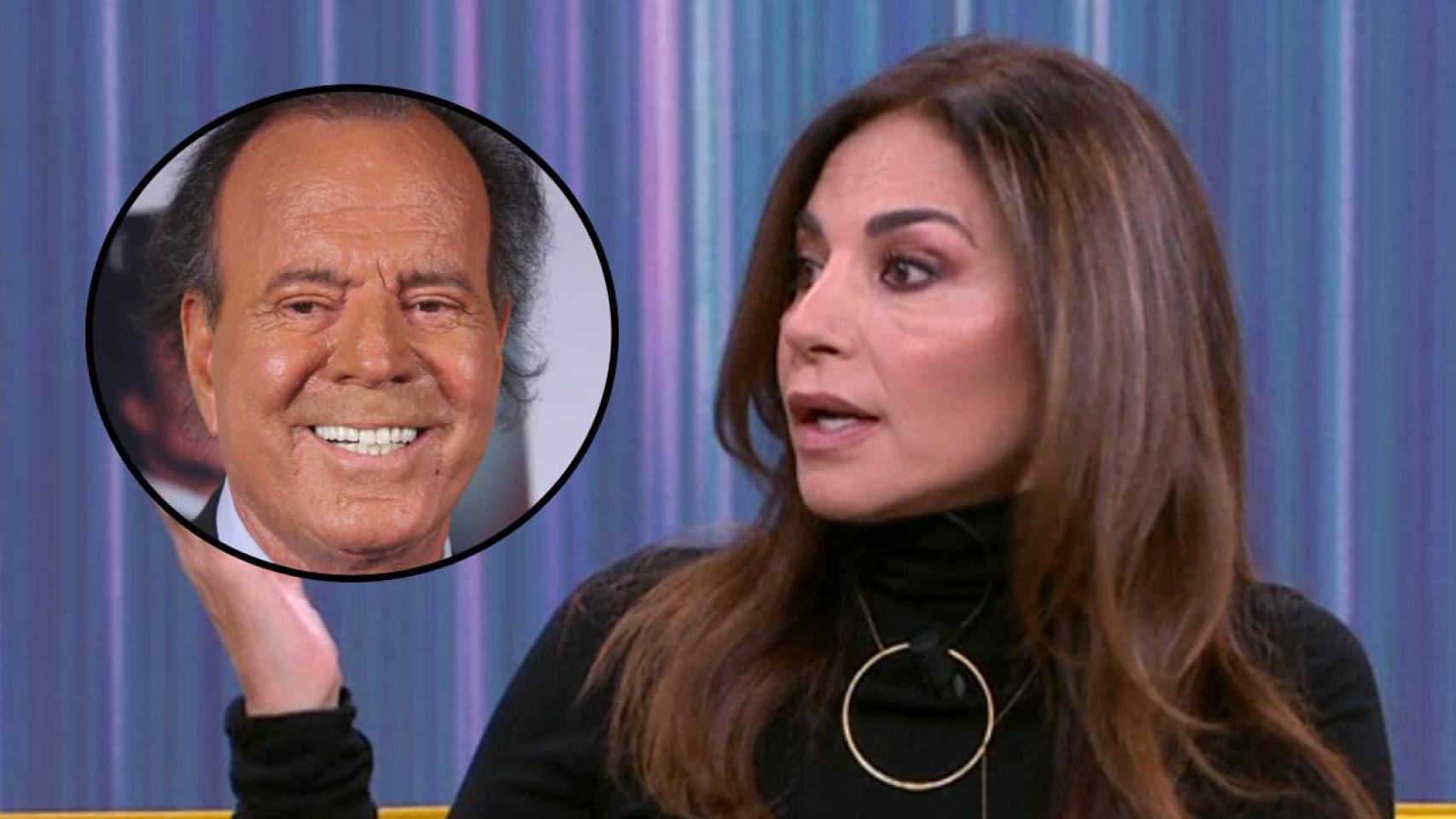 Mariló Montero y Julio Iglesias, en un fotomontaje de BLUPER.