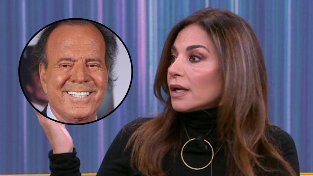 Mariló Montero y Julio Iglesias, en un fotomontaje de BLUPER.