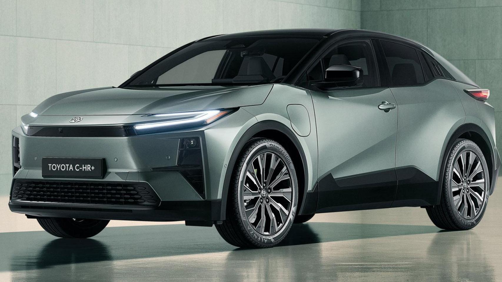 Vista del Toyota C-HR+ eléctrico.