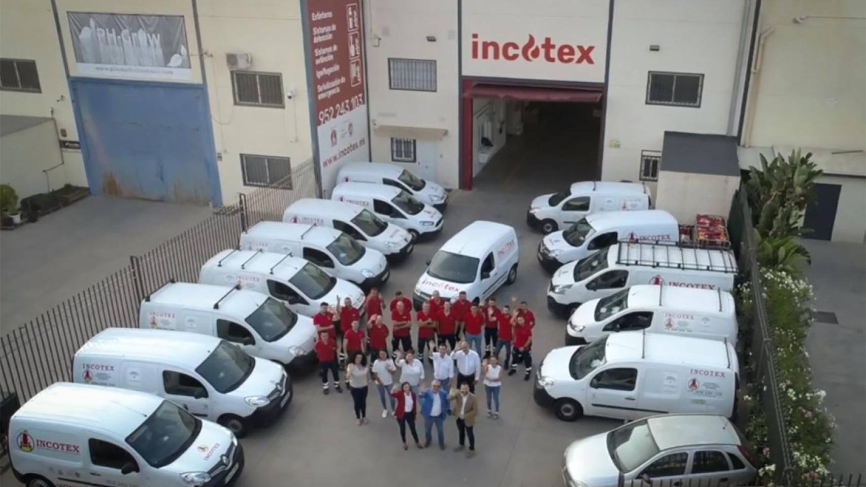 Trabajadores de Incotex en la sede central.
