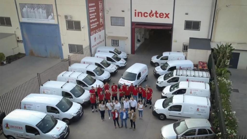 Trabajadores de Incotex en la sede central.