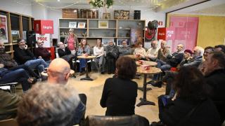 Alegría, reunida con el sector cultural aragonés.