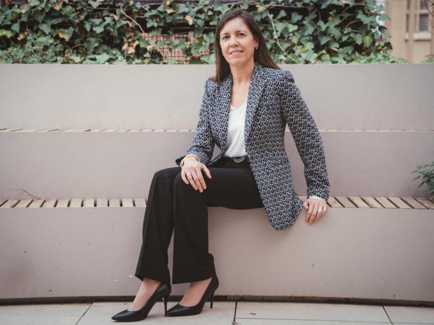 María Ángeles Fernández durante la entrevista.