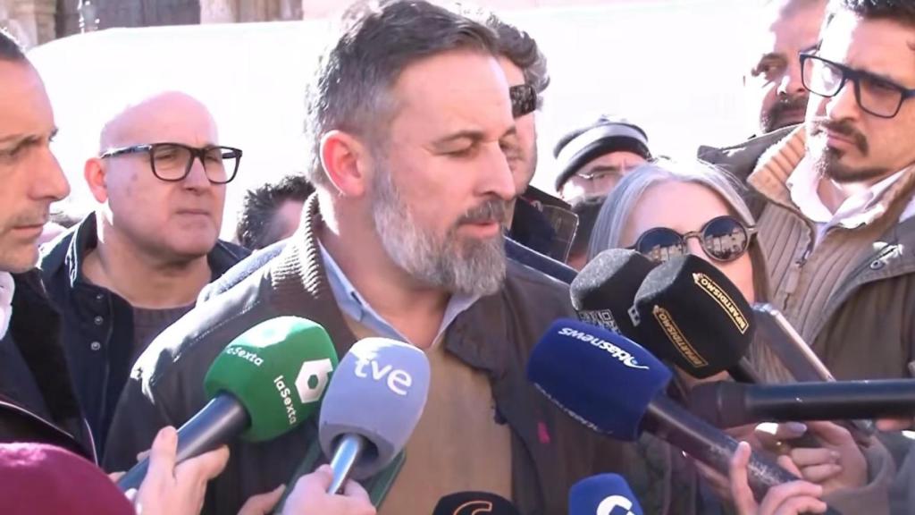 Santiago Abascal, en Calamocha (Teruel)