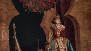 El rey Baltasar en la cabalgata navideña de Puy du Fou.