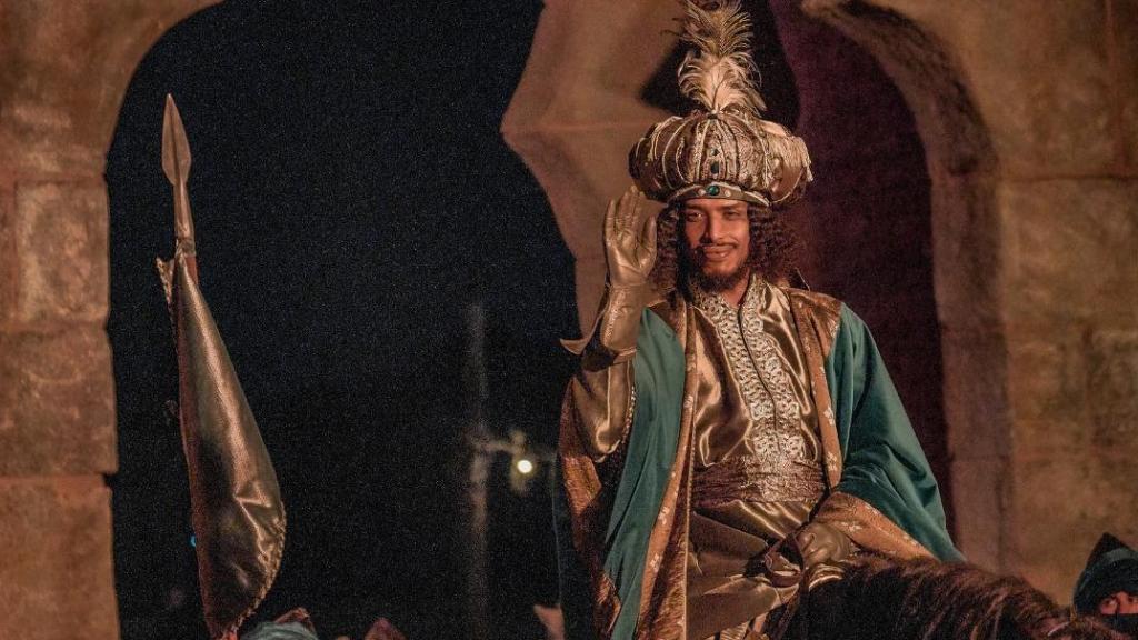 El rey Baltasar en la cabalgata navideña de Puy du Fou.