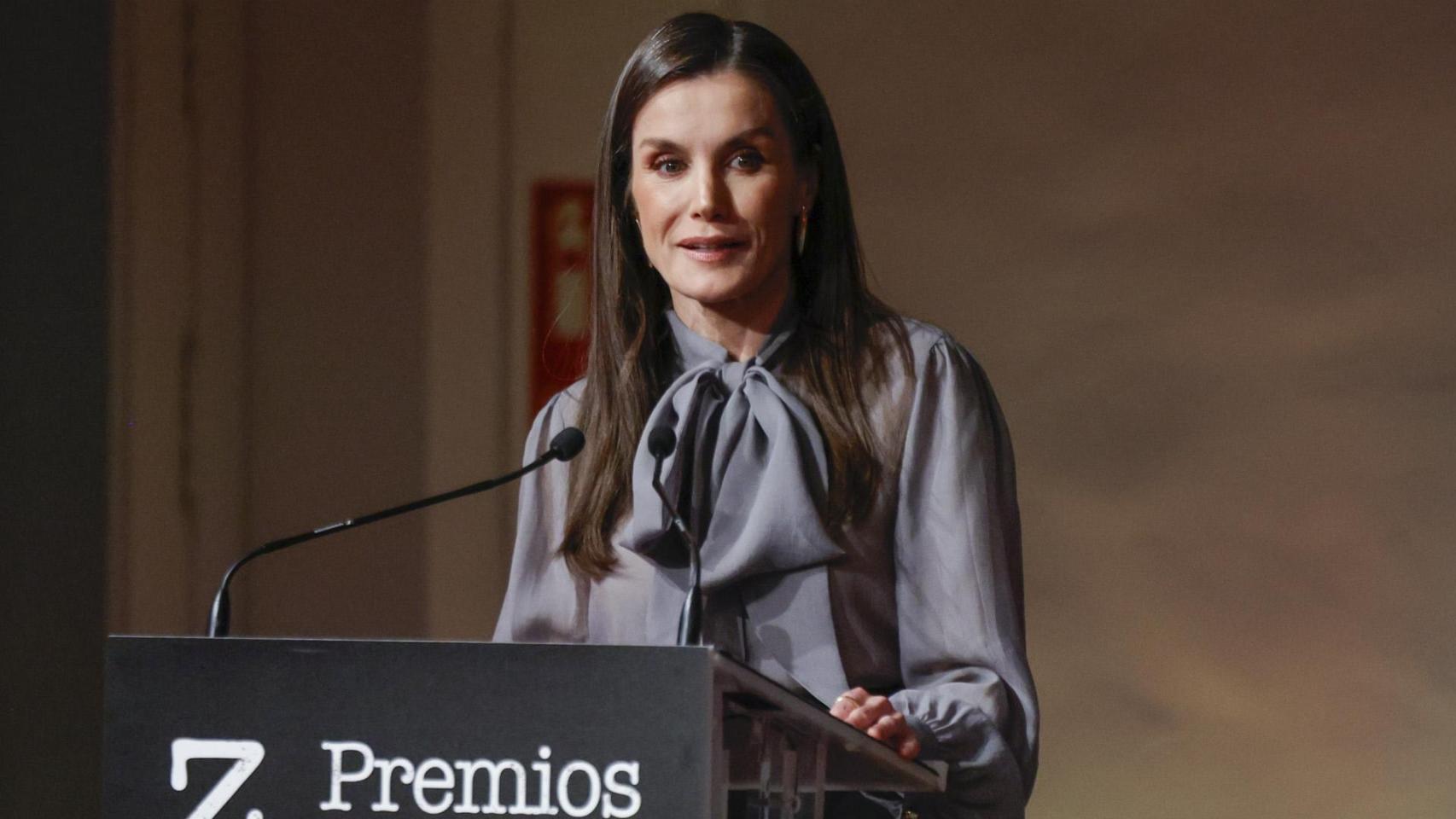 La reina Letizia durante su discurso en los Premios Zenda 2024-2025.