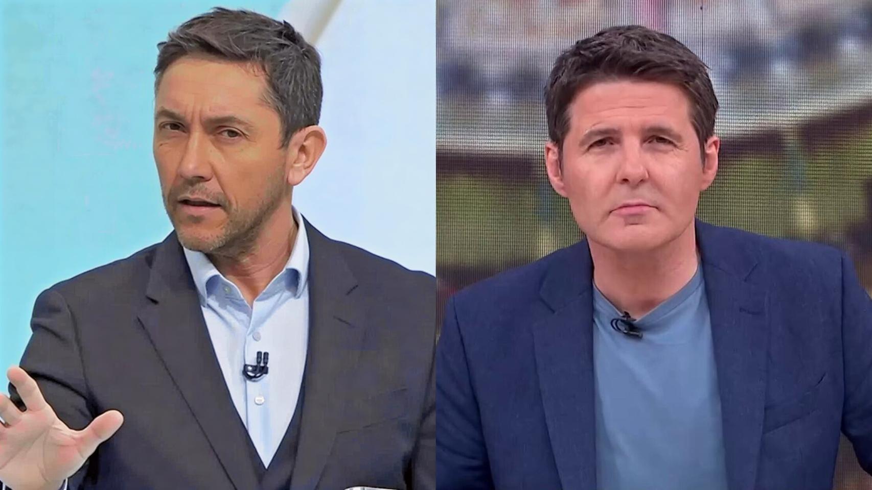 Javier Ruiz en 'Mañaneros 360' y Jesús Cintora en 'Malas lenguas'.