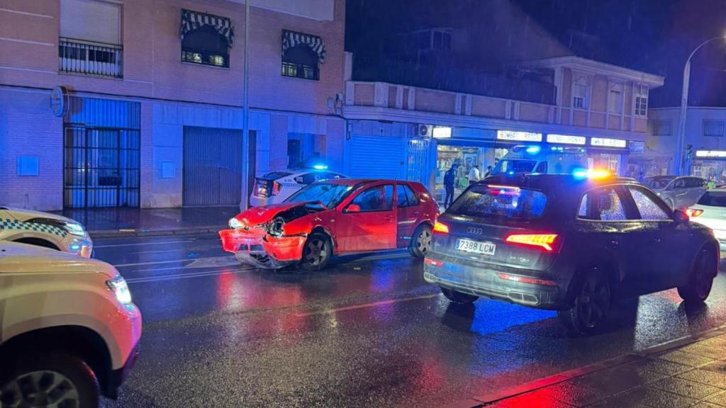 Imagen de uno de los vehículos afectados en el choque.