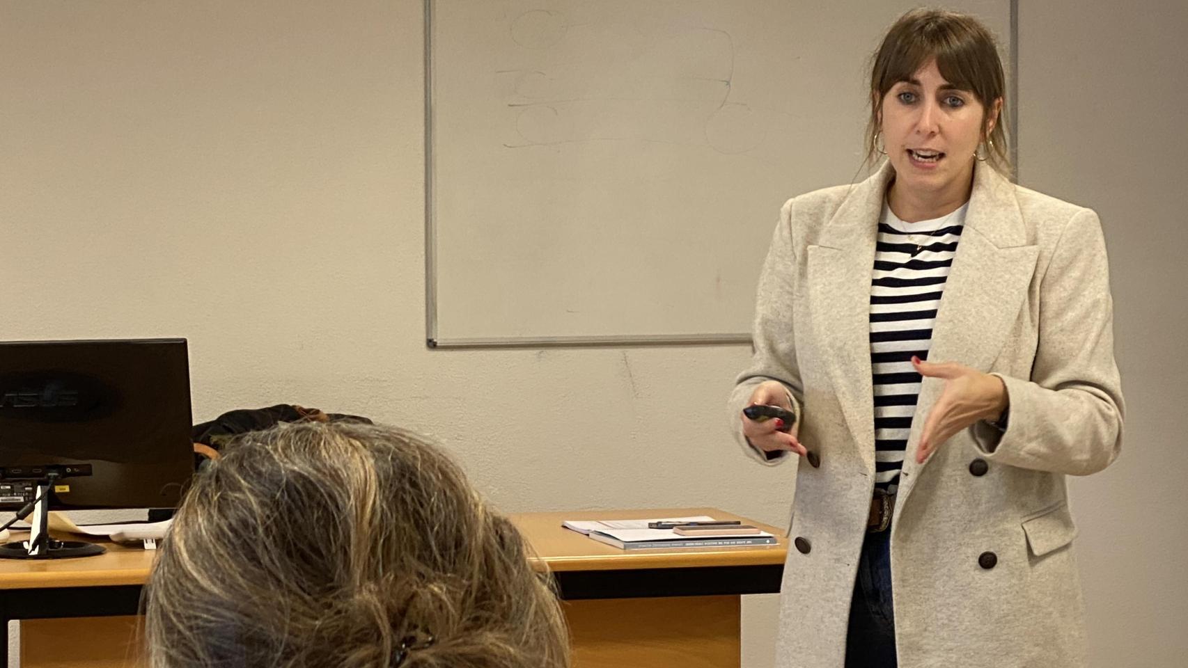 Tania Fernández Saborido en un evento.