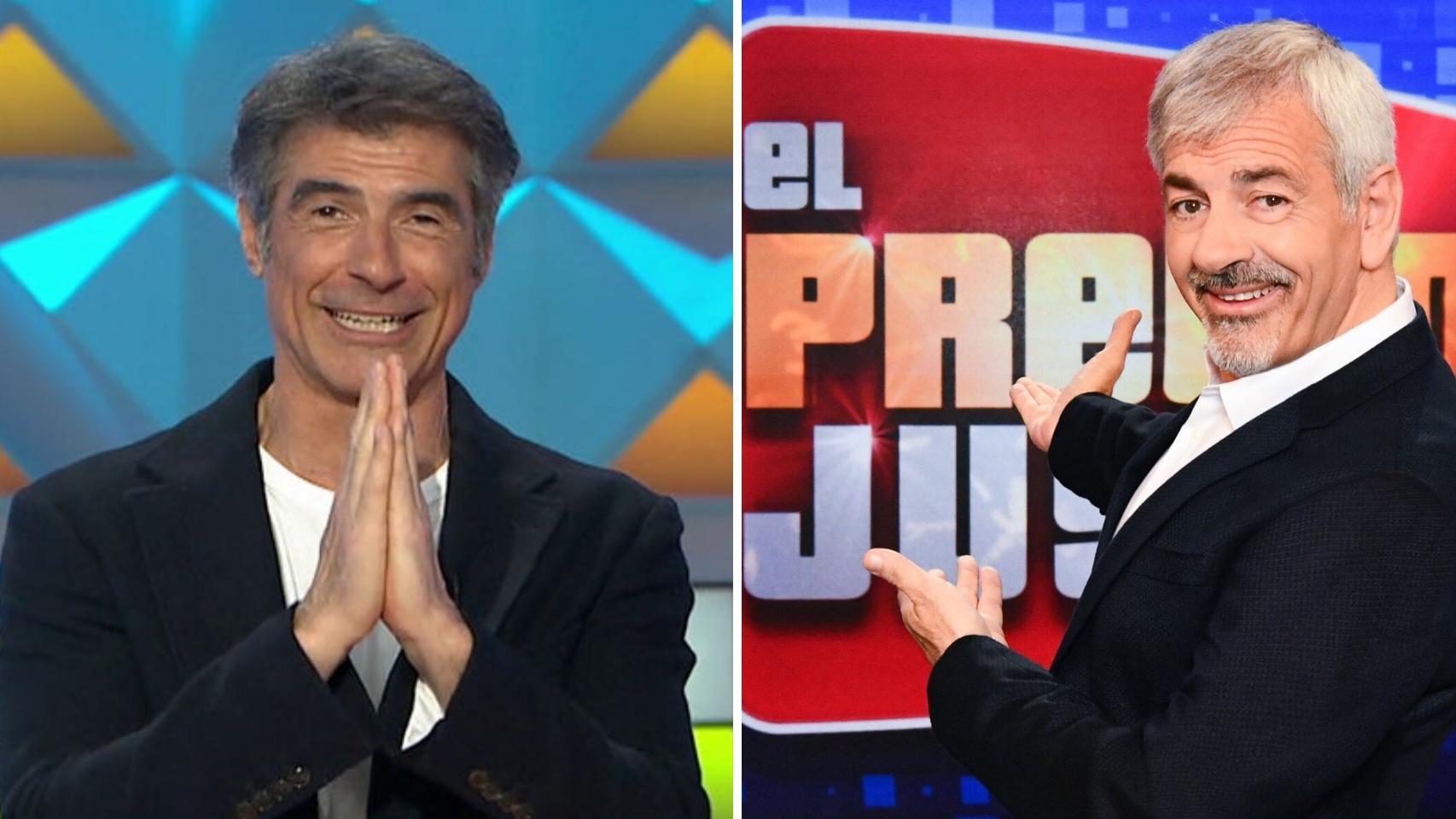 Jorge Fernández y Carlos Sobera en un montaje de BLUPER.