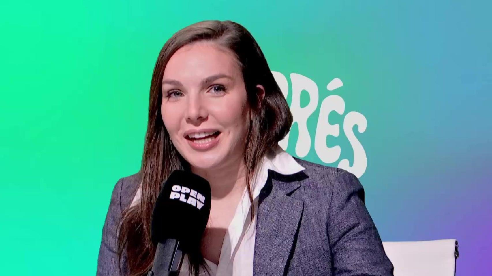 Inés Hernand, en una rueda del prensa del Benidorm Fest 2025.