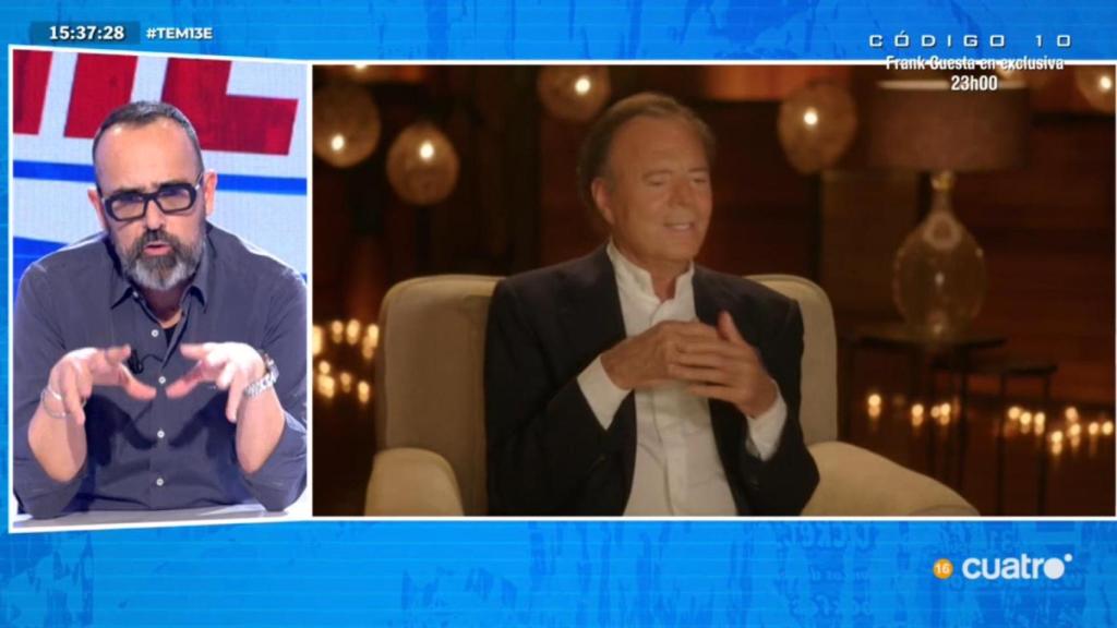 Risto Mejide, al principio de 'Todo es mentira' hablando sobre Julio Iglesias.
