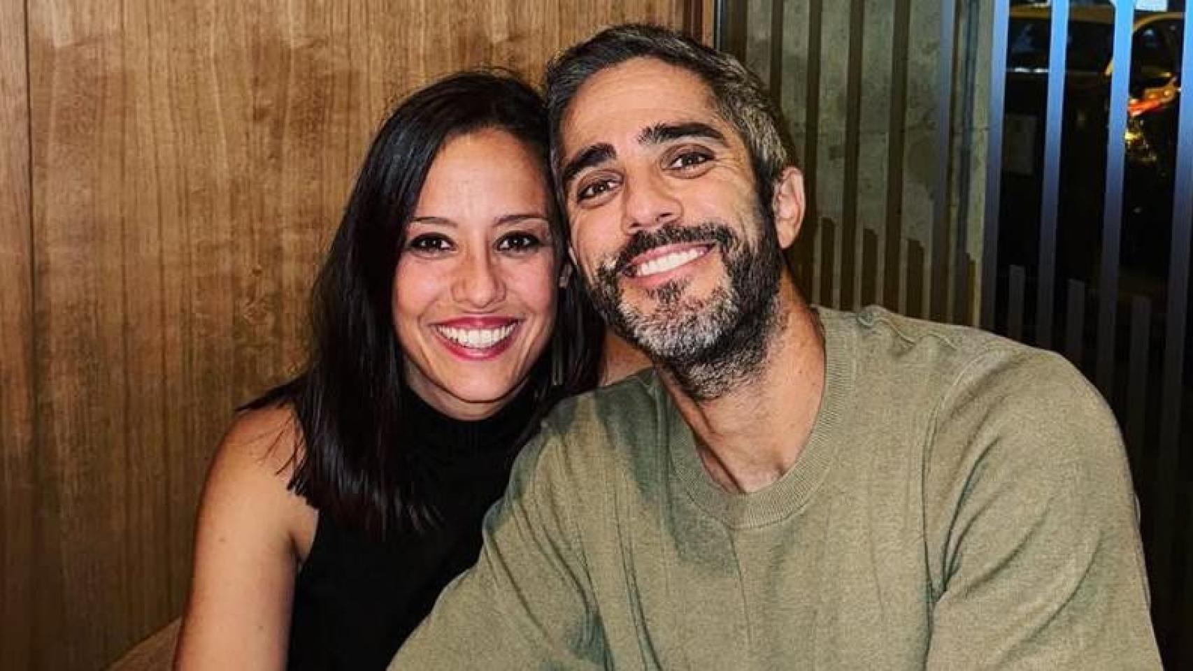 Sara Rubio y Roberto Leal en una imagen de redes sociales.