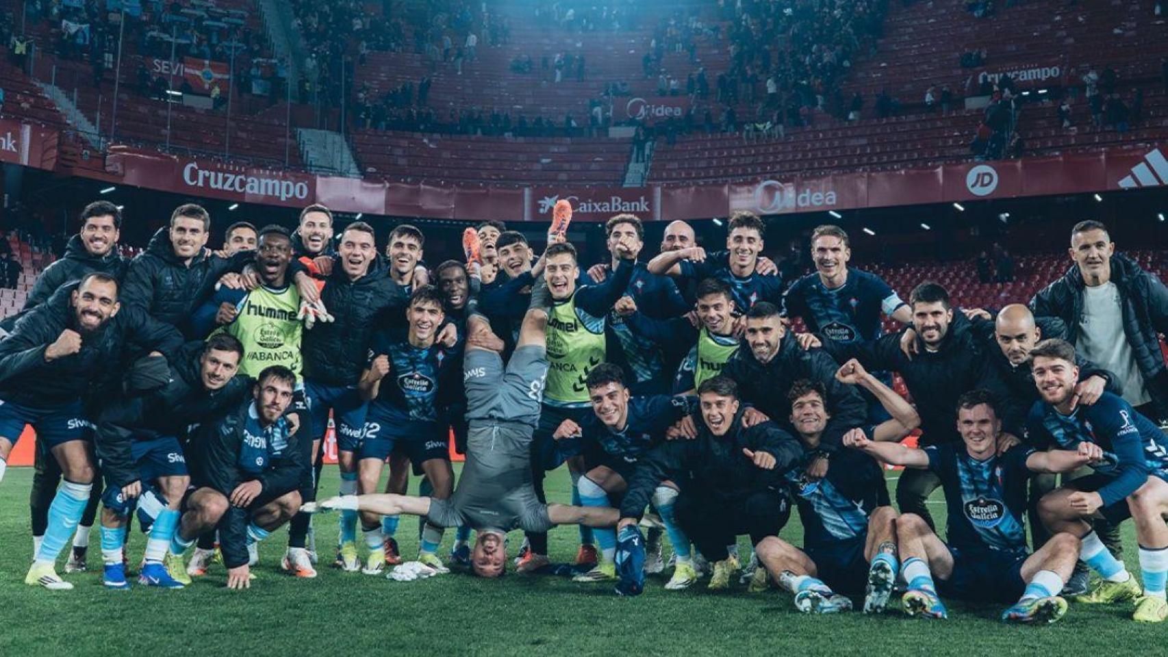 El Celta se lleva los tres puntos del Pizjuán y mira de frente a los grandes