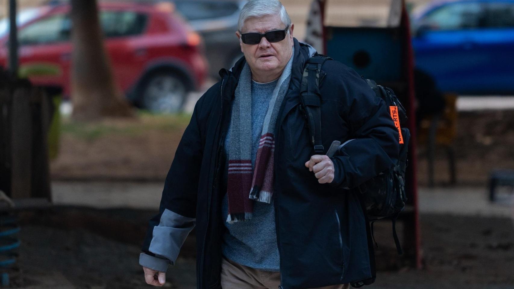 El jefe de los Bomberos durante la dana, José Miguel Basset, en los juzgados de Catarroja. Jorge Gil / EP
