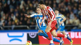 Yeremay durante el Deportivo-Atlético de Madrid.