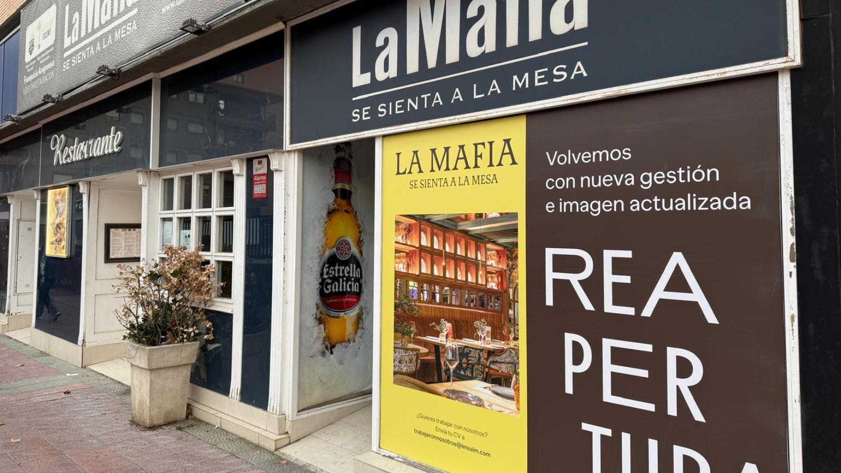Fachada de La Mafia en el Actur.