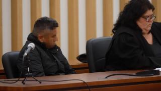 El acusado en la sección quinta de la Audiencia Provincial de Pontevedra, a 12 de mayo de 2025, en Vigo, Pontevedra, Galicia (España)