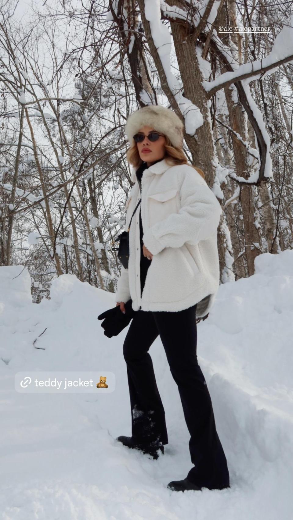 Michelle Salas, en una 'story' de Instagram.