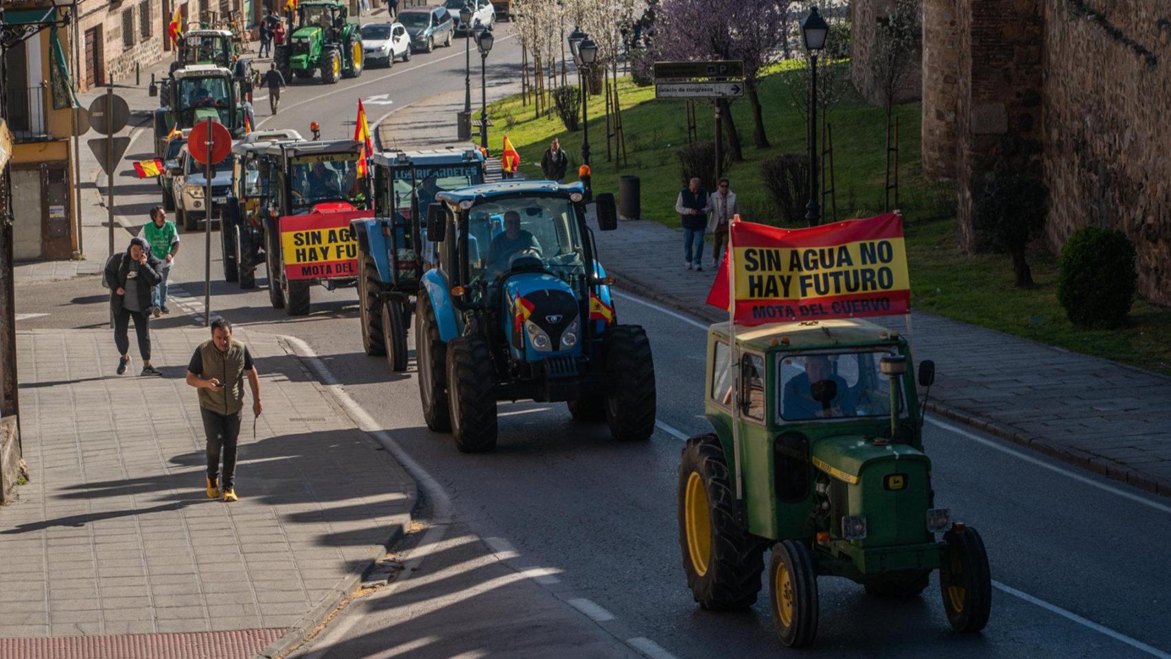 Tractorada en Toledo. Foto: Europa Press.