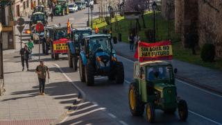 Tractorada en Toledo. Foto: Europa Press.