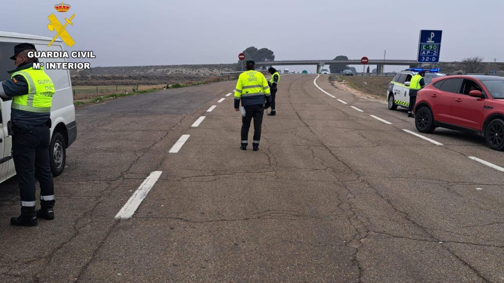 Control de velocidad de la Guardia Civil