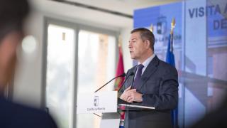 Emiliano García-Page este miércoles en Guadalajara.