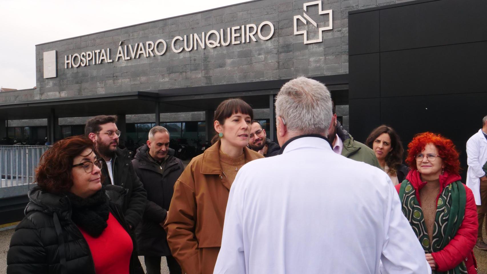 Ana Pontón en el hospital Álvaro Cunqueiro de Vigo, a 14 de enero de 2026