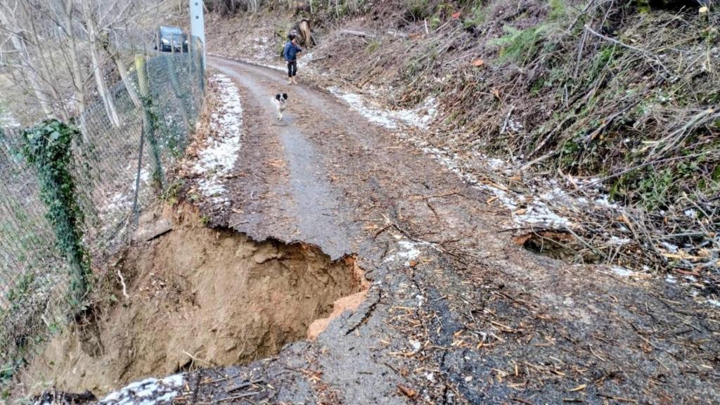 Una de las carreteras denunciadas por su estado