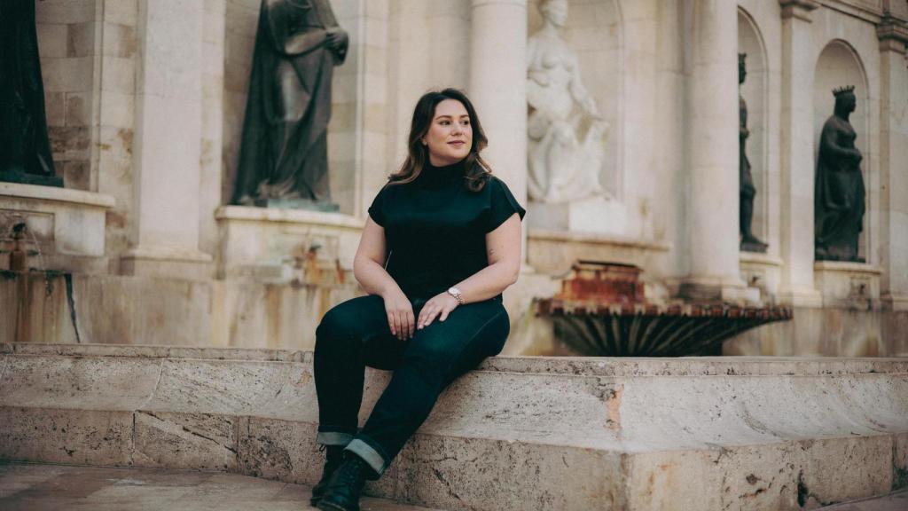 La maquilladora Sandra Grau en Valencia.