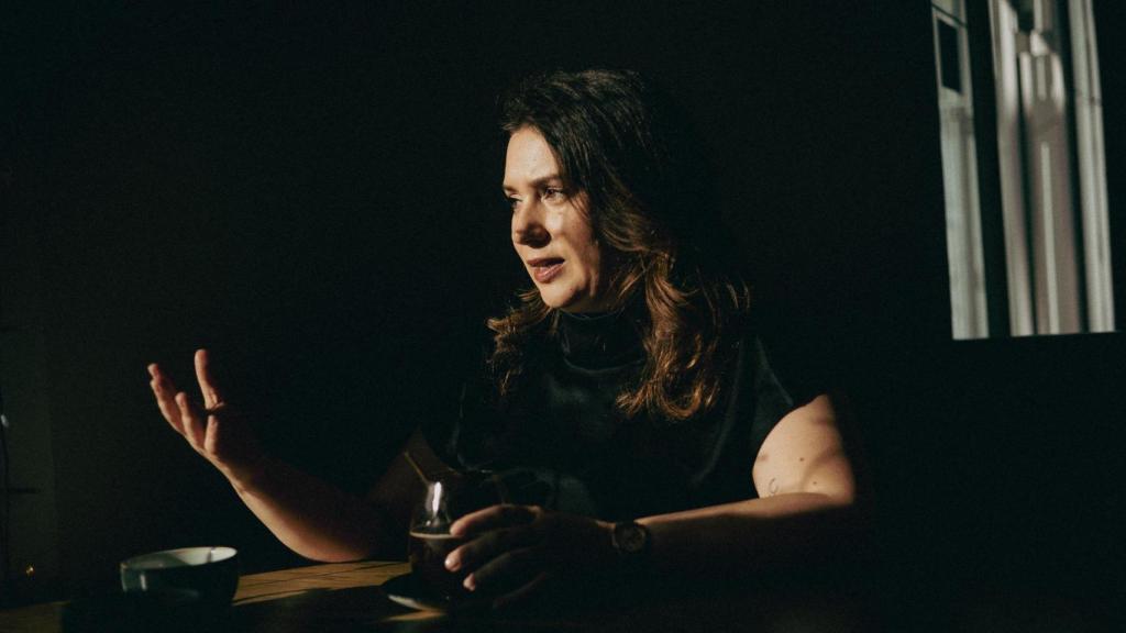 Sandra Grau durante la entrevista.