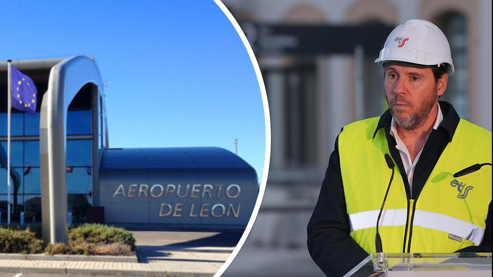 El aeropuerto de León junto a Óscar Puente