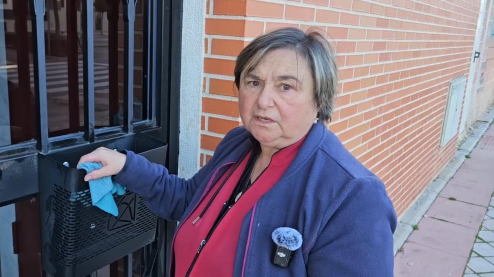 María José, limpiadora, en el vídeo de Jaime Gumiel.