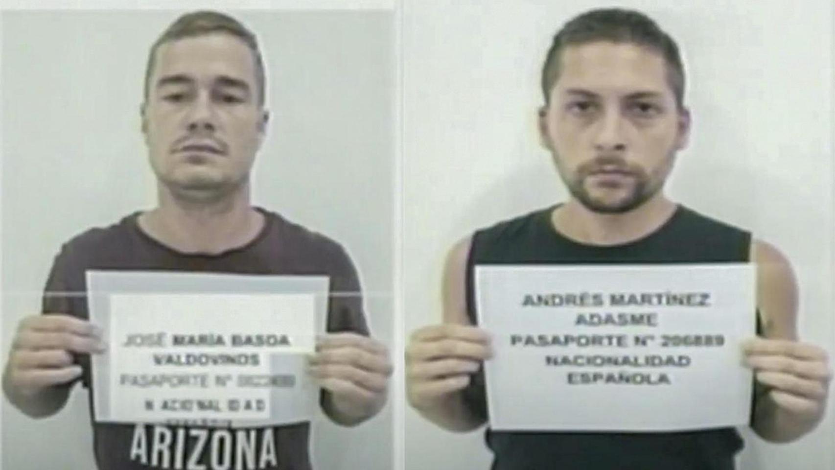 José María Basoa y Andrés Martínez Adasme.