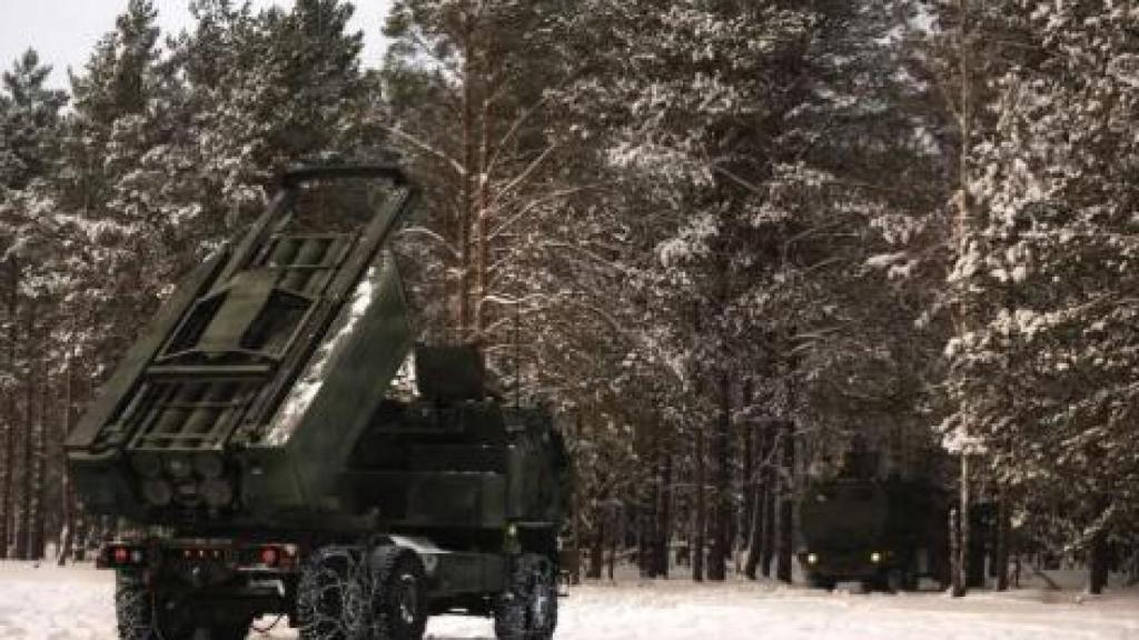Lanzacohetes HIMARS junto a la frontera con Bielorrusia